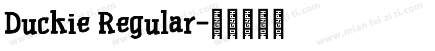 Duckie Regular字体转换